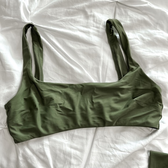 Aerie Scoop Green Bikini Top Large *Bottoms Not Included - Picture 1 of 6